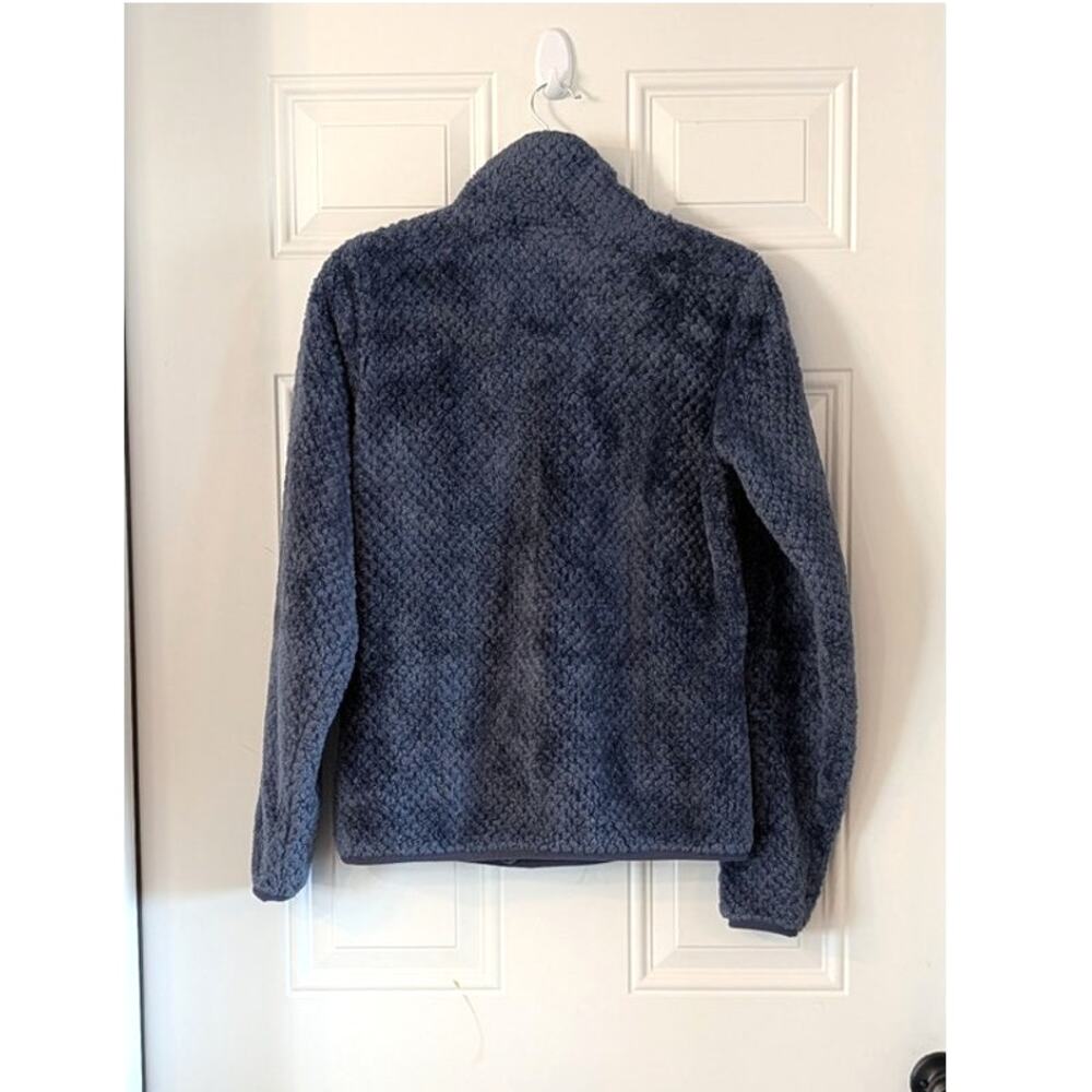 Columbia Fireside Quarter Zip Sherpa Fleece Pullover Blue Small Cozy Teddy - Picture 3 of 7